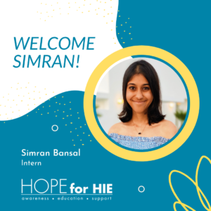 Hope for HIE Welcomes Summer Intern Simran Bansal